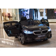 Детский электромобиль JJ2164EBLR-2 черный BMW с двумя моторами фото 54