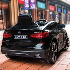 Детский электромобиль JJ2164EBLR-2 черный BMW с двумя моторами фото 86