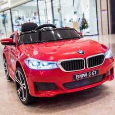 Детский электромобиль JJ2164EBLR-3 красный BMW с двумя моторами фото 14