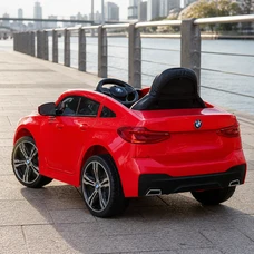 Детский электромобиль JJ2164EBLR-3 красный BMW с двумя моторами фото 63