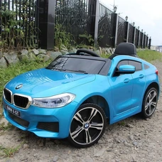 Детский электромобиль JJ2164EBLRS-4 синий BMW с автопокраской