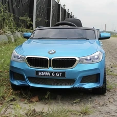 Детский электромобиль JJ2164EBLRS-4 синий BMW с автопокраской фото 14