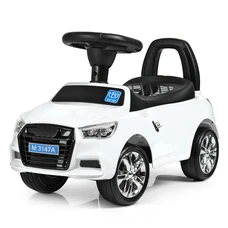 Детская каталка - толокар M 3147A-1 белая Audi светятся фары