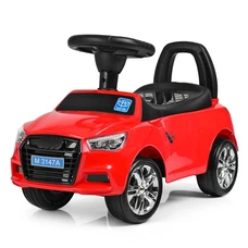 Детская каталка - толокар M 3147A-3 красная Audi светятся фары