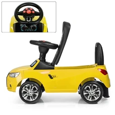 Детская каталка - толокар M 3147A-6 желтая Audi светятся фары фото 41