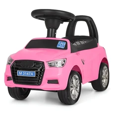 Детская каталка - толокар M 3147A-8 розовая Audi светятся фары