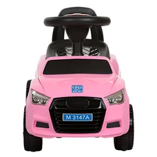 Детская каталка - толокар M 3147A-8 розовая Audi светятся фары фото 14