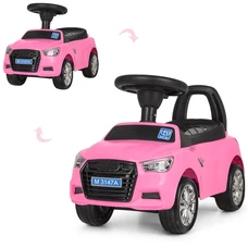 Детская каталка - толокар M 3147A-8 розовая Audi светятся фары фото 41