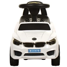 Детская каталка - толокар M 3147B-1 белая BMW светятся фары фото 21