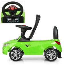 Детская каталка - толокар M 3147B-5 зеленая BMW светятся фары фото 41