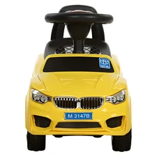Детская каталка - толокар M 3147B-6 желтая BMW светятся фары фото 37