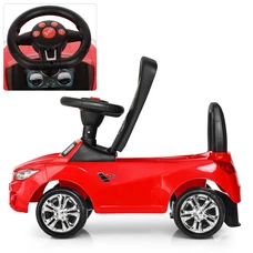 Детская каталка - толокар M 3147B-8 розовая BMW светятся фары фото 41