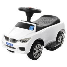 Детская каталка - толокар M 3503B-1 белая BMW с родительской ручкой фото 41