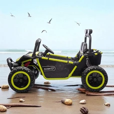 Двухместный детский электромобиль M 6207EBLR-5(24V) зеленый багги с четырьмя моторами фото 14