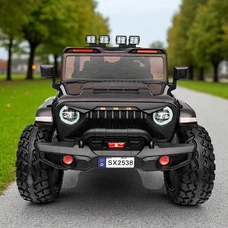 Двухместный детский электромобиль M 6204EBLR-2(24V) черный с полным приводом фото 14