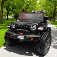 Двухместный детский электромобиль M 6204EBLR-2(24V) черный с полным приводом фото 21