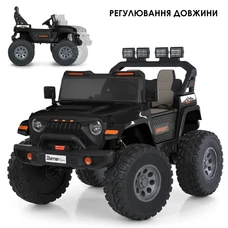 Двухместный детский электромобиль M 6204EBLR-2(24V) черный с полным приводом фото 54
