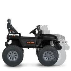Двухместный детский электромобиль M 6204EBLR-2(24V) черный с полным приводом фото 71