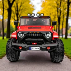 Двухместный детский электромобиль M 6204EBLR-3(24V) красный с полным приводом фото 14