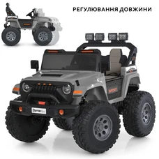 Двухместный детский электромобиль M 6204EBLR-11(24V) серый с полным приводом фото 21