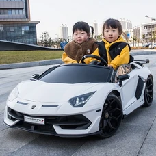Двухместный детский электромобиль M 6026EBLR-1(24V) белый Lamborghini фото 21