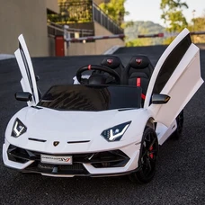 Двухместный детский электромобиль M 6026EBLR-1(24V) белый Lamborghini фото 37