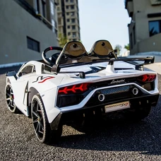 Двухместный детский электромобиль M 6026EBLR-1(24V) белый Lamborghini фото 63