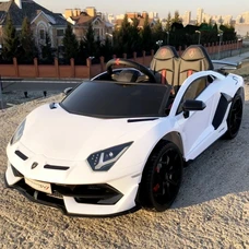 Двухместный детский электромобиль M 6026EBLR-1(24V) белый Lamborghini фото 86