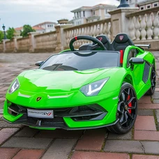 Двухместный детский электромобиль M 6026EBLR-5(24V) зеленый Lamborghini