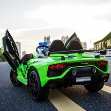 Двухместный детский электромобиль M 6026EBLR-5(24V) зеленый Lamborghini фото 16