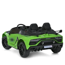 Двухместный детский электромобиль M 6026EBLR-5(24V) зеленый Lamborghini фото 15