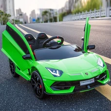 Двухместный детский электромобиль M 6026EBLR-5(24V) зеленый Lamborghini фото 37