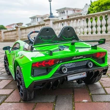 Двухместный детский электромобиль M 6026EBLR-5(24V) зеленый Lamborghini фото 41
