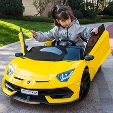 Двухместный детский электромобиль M 6026EBLR-6(24V) желтый Lamborghini фото 11