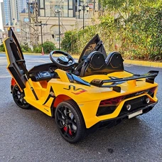 Двухместный детский электромобиль M 6026EBLR-6(24V) желтый Lamborghini фото 31