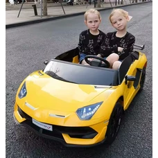 Двухместный детский электромобиль M 6026EBLR-6(24V) желтый Lamborghini фото 53