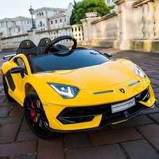 Двухместный детский электромобиль M 6026EBLR-6(24V) желтый Lamborghini фото 21