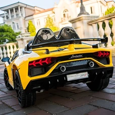 Двухместный детский электромобиль M 6026EBLR-6(24V) желтый Lamborghini фото 41