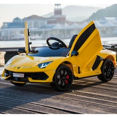 Двухместный детский электромобиль M 6026EBLR-6(24V) желтый Lamborghini фото 54
