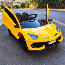 Двухместный детский электромобиль M 6026EBLR-6(24V) желтый Lamborghini фото 71