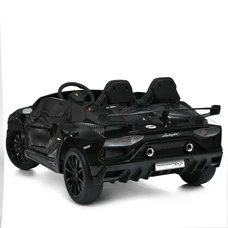 Двухместный детский электромобиль M 6026EBLRS-2(24V) черный Lamborghini автопокраска фото 16