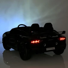 Двухместный детский электромобиль M 6026EBLRS-2(24V) черный Lamborghini автопокраска фото 53