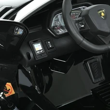 Двухместный детский электромобиль M 6026EBLRS-2(24V) черный Lamborghini автопокраска фото 15