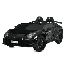 Двухместный детский электромобиль M 6026EBLRS-2(24V) черный Lamborghini автопокраска фото 32