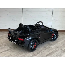 Двухместный детский электромобиль M 6026EBLRS-2(24V) черный Lamborghini автопокраска фото 86