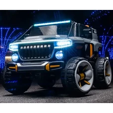 Двухместный детский электромобиль джип M 5075EBLR-11 серый с четырьмя моторами фото 71