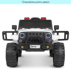 Детский электромобиль M 4282EBLR-1 белый Jeep с двумя моторами фото 14