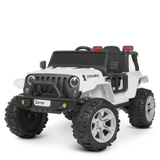 Детский электромобиль M 4282EBLR-1 белый Jeep с двумя моторами фото 21