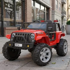 Детский электромобиль M 4282EBLR-3 красный Jeep с двумя моторами