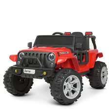 Детский электромобиль M 4282EBLR-3 красный Jeep с двумя моторами фото 21